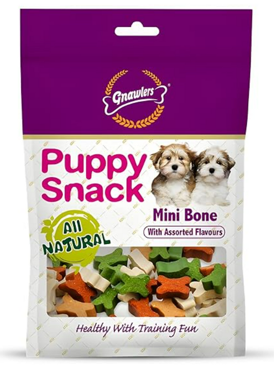 GNAWLERS Chicken Puppy Mini Snack Bone for Baby Dog Treat, 250 g