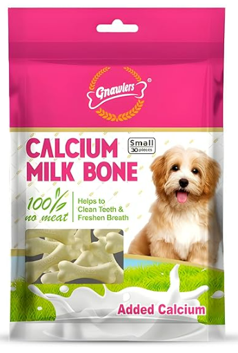 Gnawlers Calcium Milk Bone (Small 30 in one) - Dog Treat 270g (pack of 1)